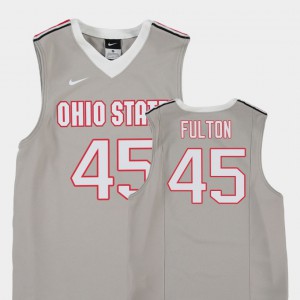 College Basketball #45 Youth Replica Connor Fulton OSU Jersey Gray 293152-438