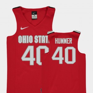 Daniel Hummer OSU Jersey Red #40 Youth(Kids) Replica College Basketball 525507-138