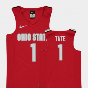 College Basketball Replica Red Youth(Kids) Jae'Sean Tate OSU Jersey #1 579635-583