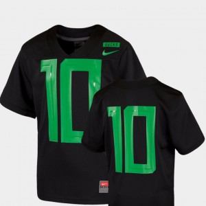 Football Game Black Oregon Jersey 2018 Mighty Oregon #10 Youth 449373-659