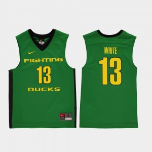 Green Paul White Oregon Jersey Replica Youth College Basketball #13 447058-145