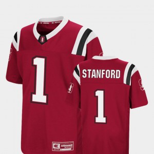 Youth Cardinal Colosseum Stanford Jersey #1 Foos-Ball Football 901000-723