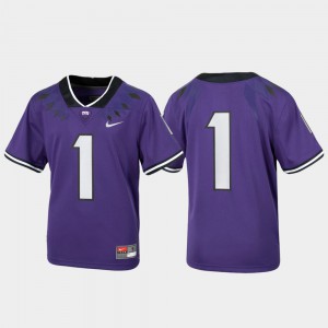 Untouchable #1 Football Purple TCU Jersey Kids 948654-828